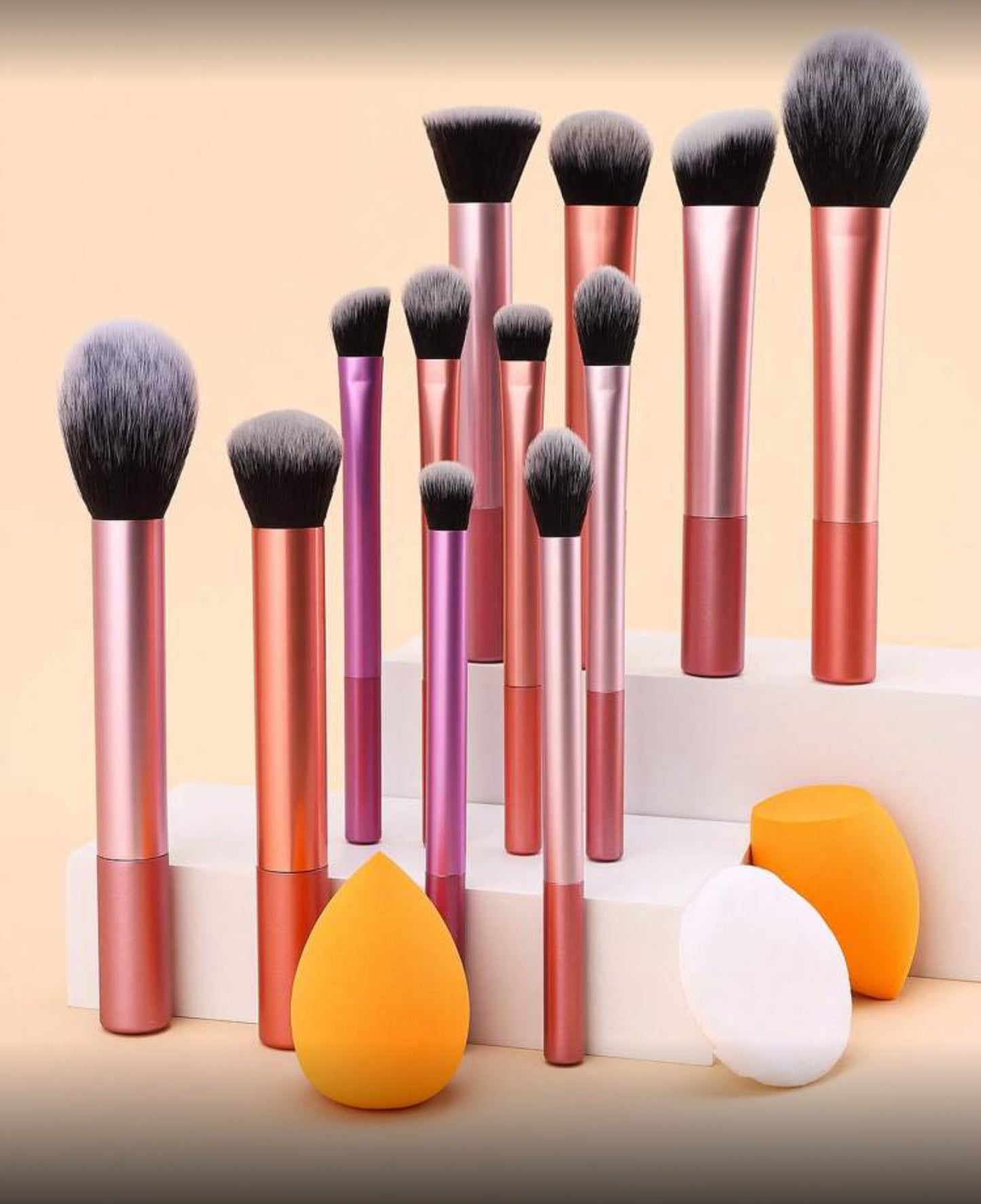 Set 12 brochas y 3 esponjas