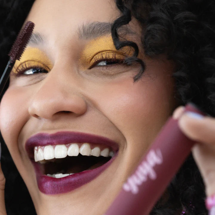 Máscara para pestañas 10 aceites naturales (Color borgoña)